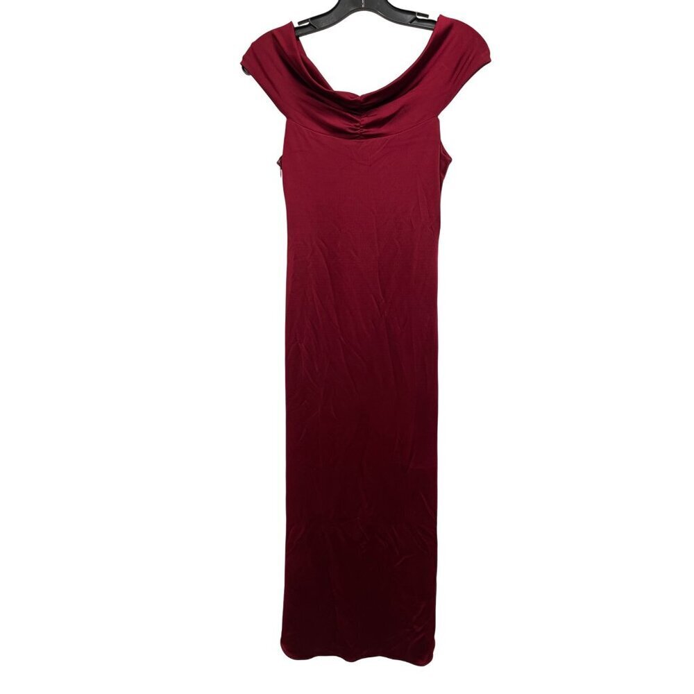 Cushnie Et Ochs $1495 Everly Off Shoulder Slinky Cutout Midi Dress Red Sz 8 NWT - Picture 8 of 10